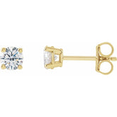 14K Yellow 3/4 CTW Lab-Grown Diamond Earrings